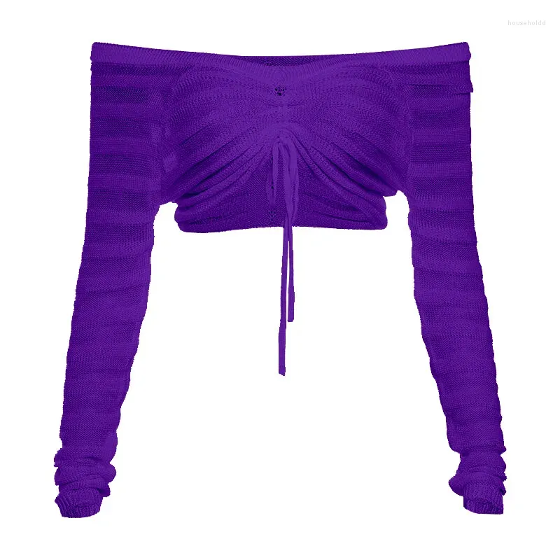 紫色の長袖