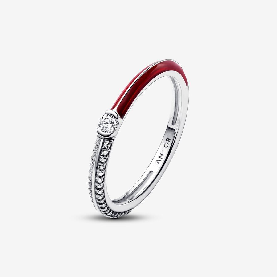 argent + rouge avec diamant