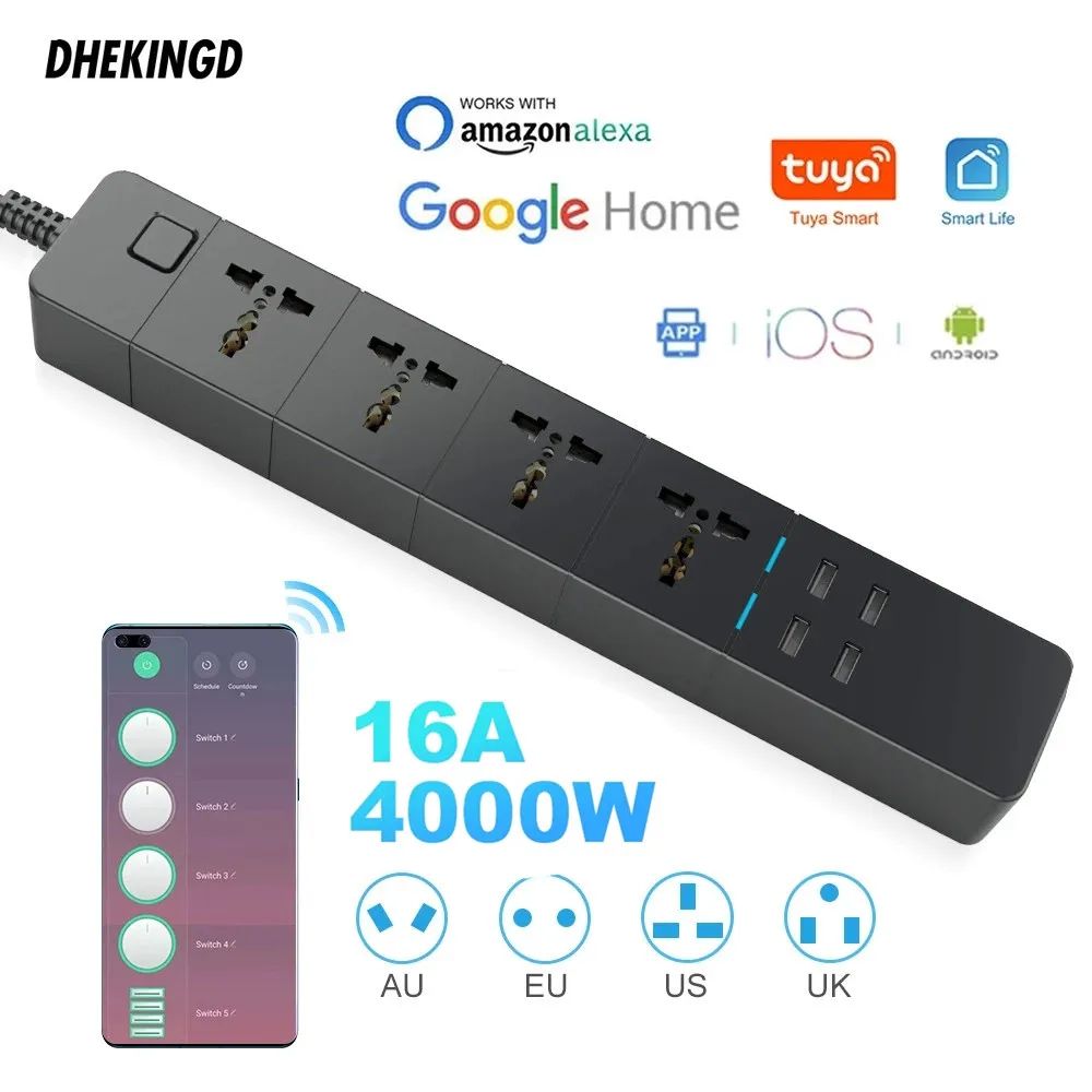 16A UK WiFi10.0m-Universal Plug