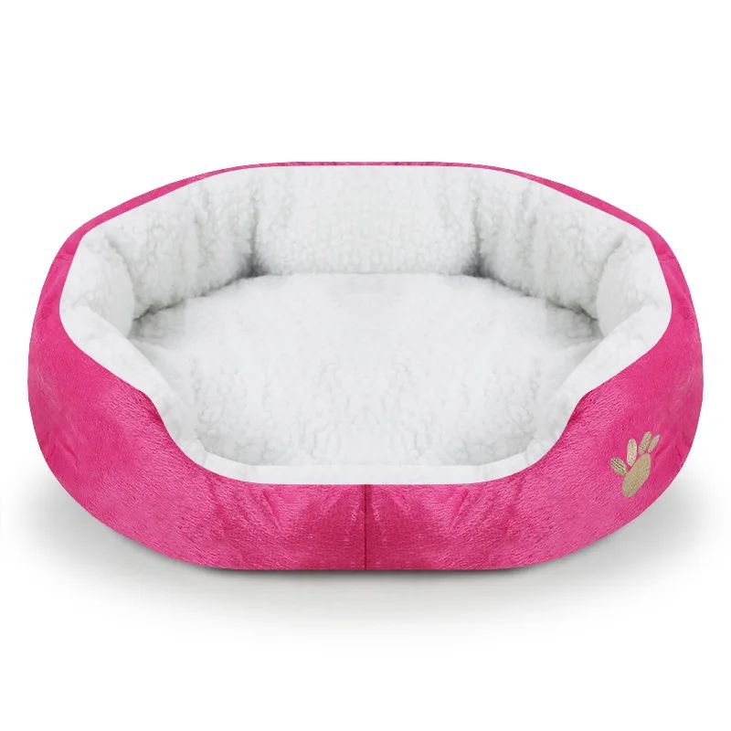 Cor: cama de cachorro vermelho rosa Tamanho: 45x40x11cm