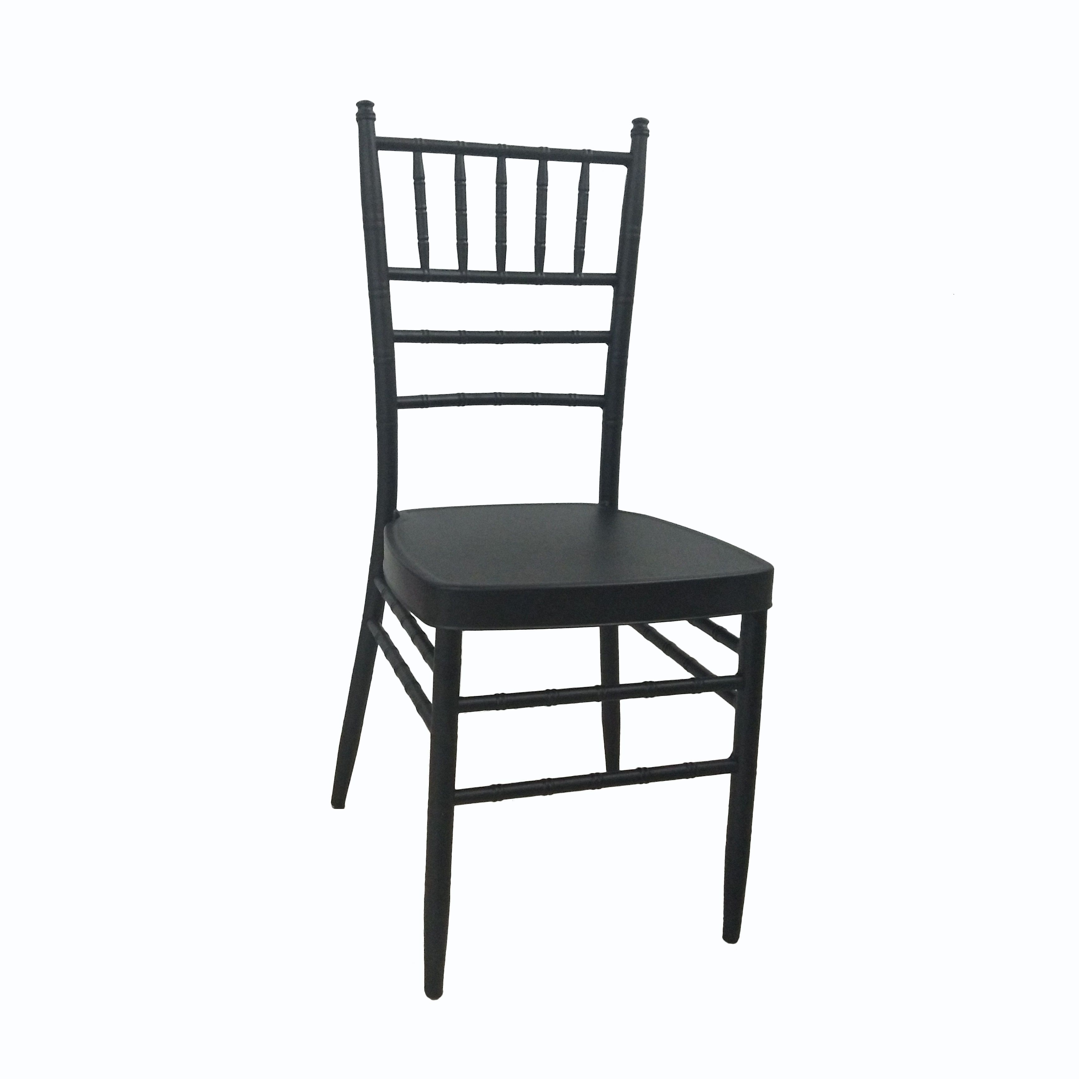 chaise noire sans coussin de chaise