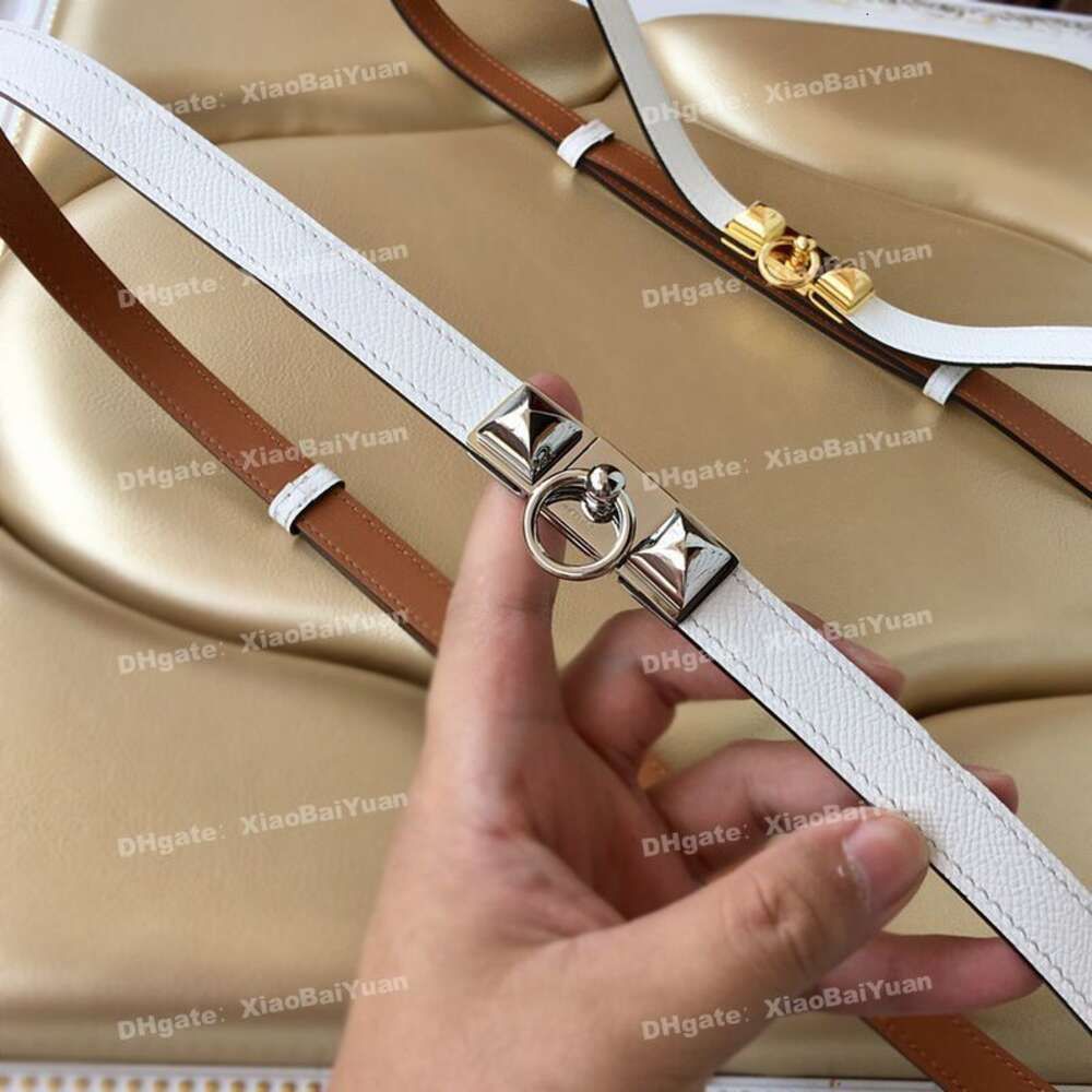 8 White Silver Buckle