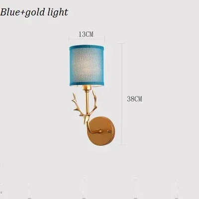 Luz de oro azul