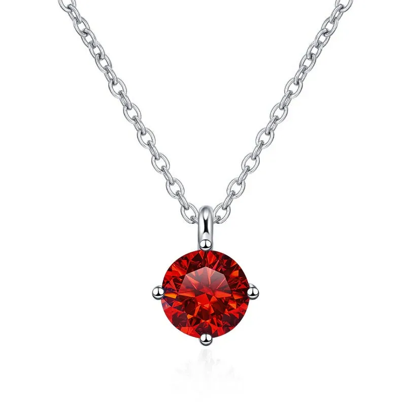 925 zilver 0,5 ct granaatrood