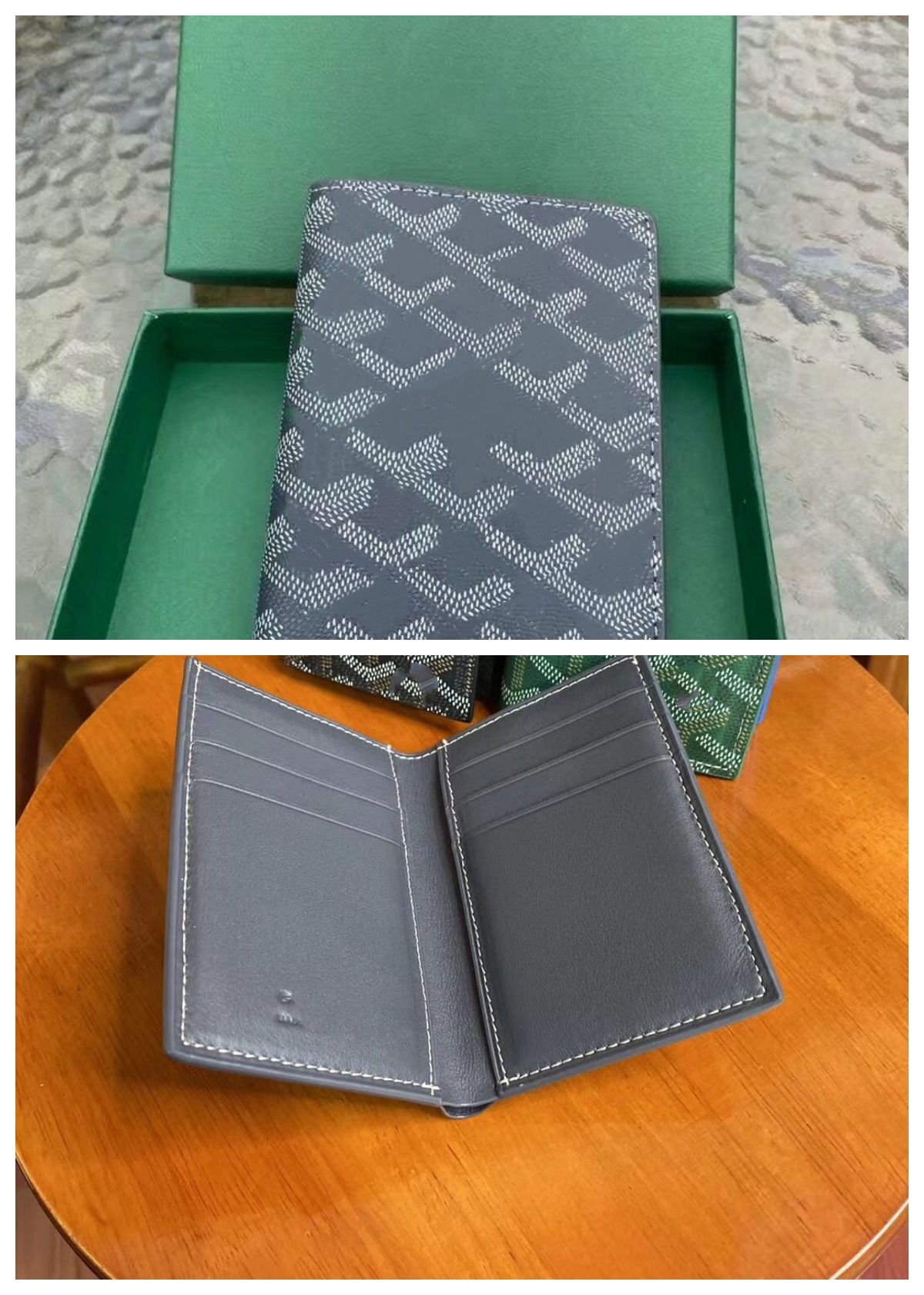 灰色の財布