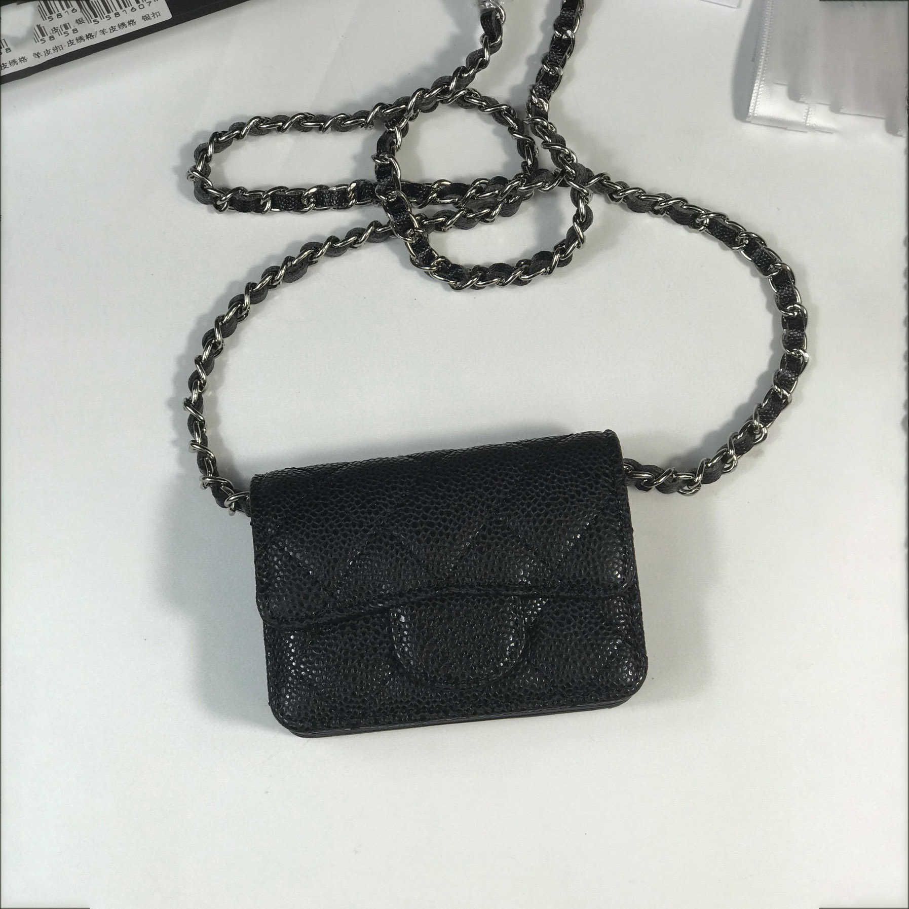 black--caviar --silver chain