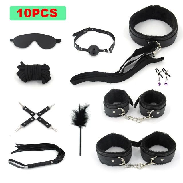 Leather 10pcs Black