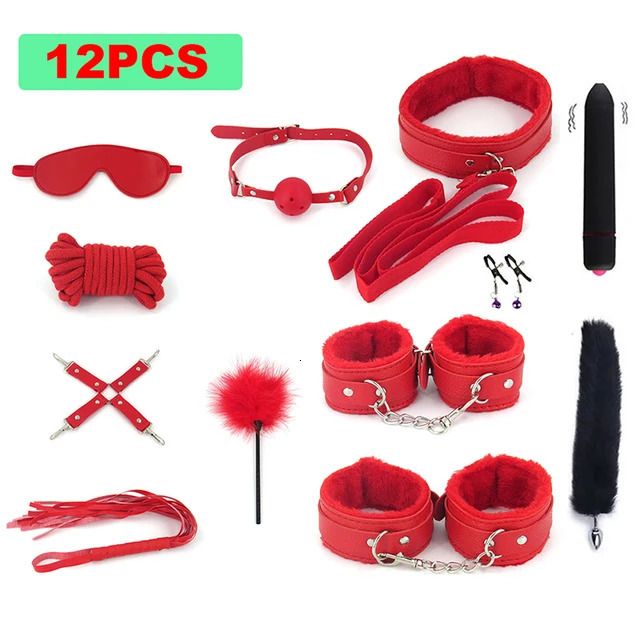 Leather 12pcs Red