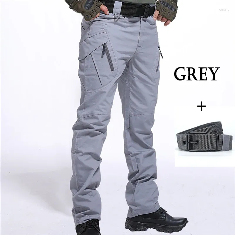 Grey with belt