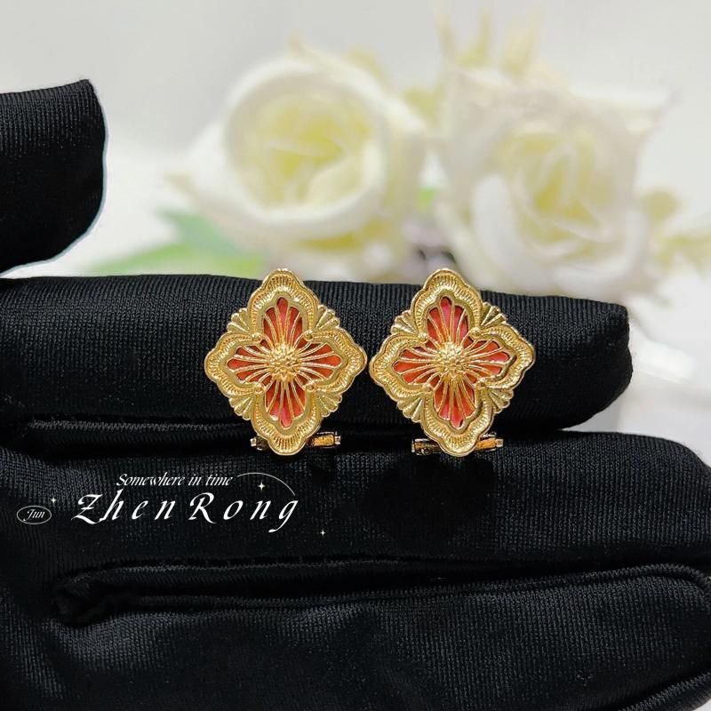 Boucles d'oreilles oranges