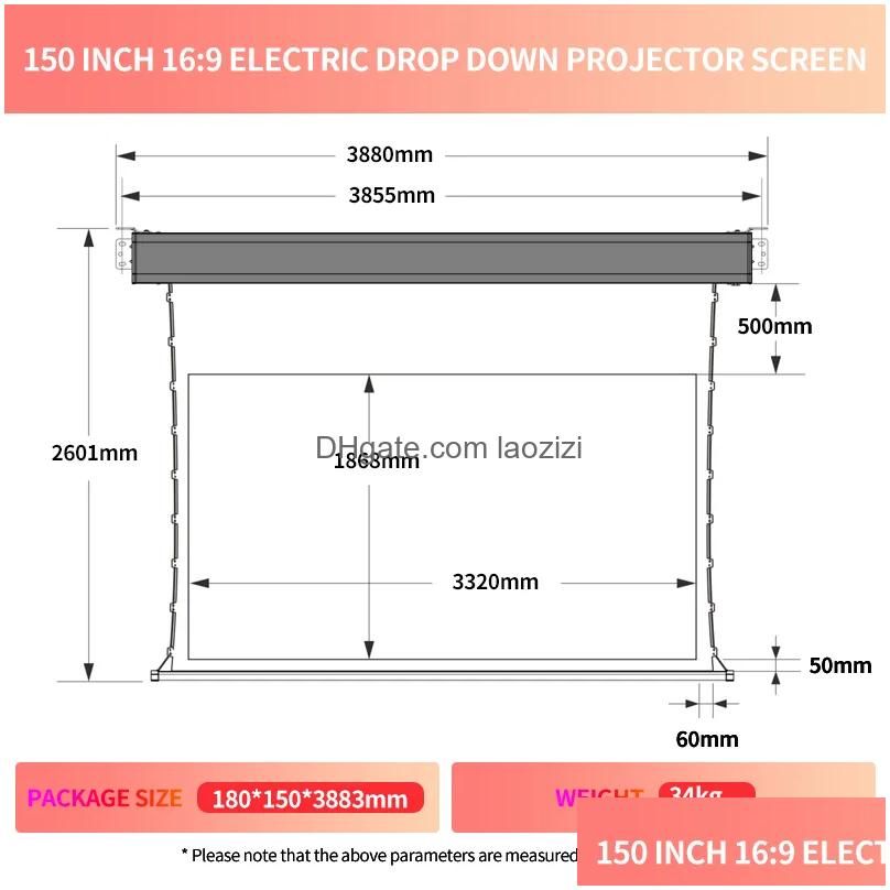 150 Inch Black Housing