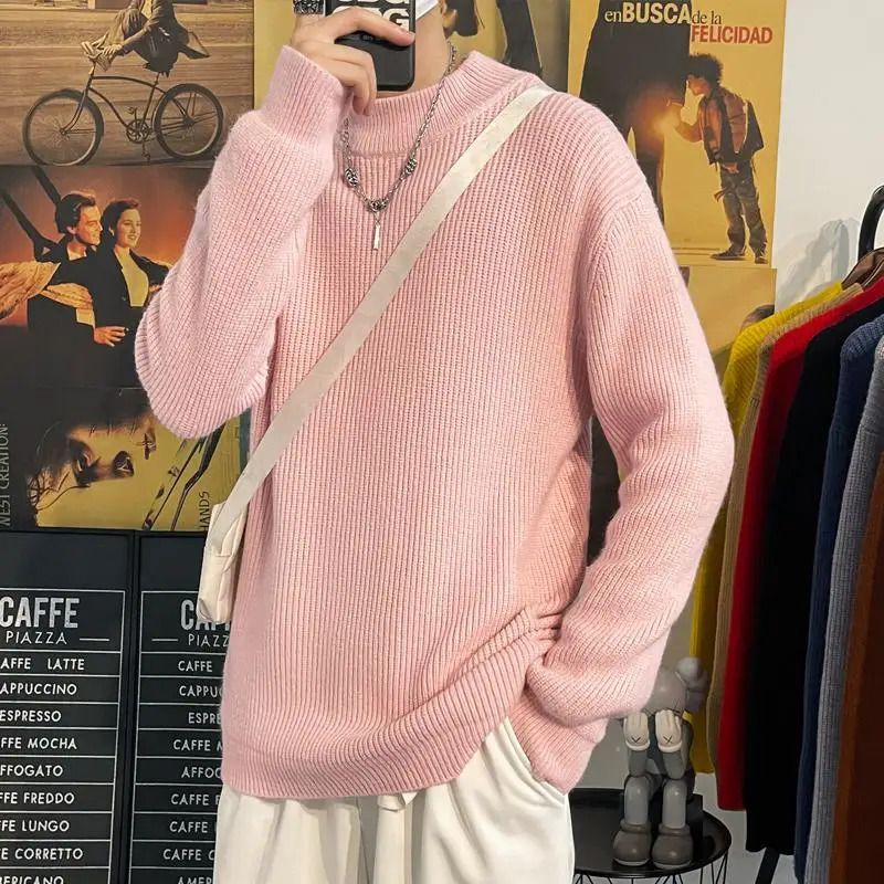 Pink Sweaters Men