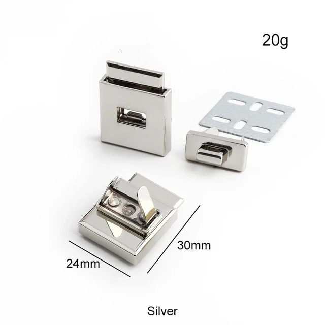 24x30mm Silver-10 Sets