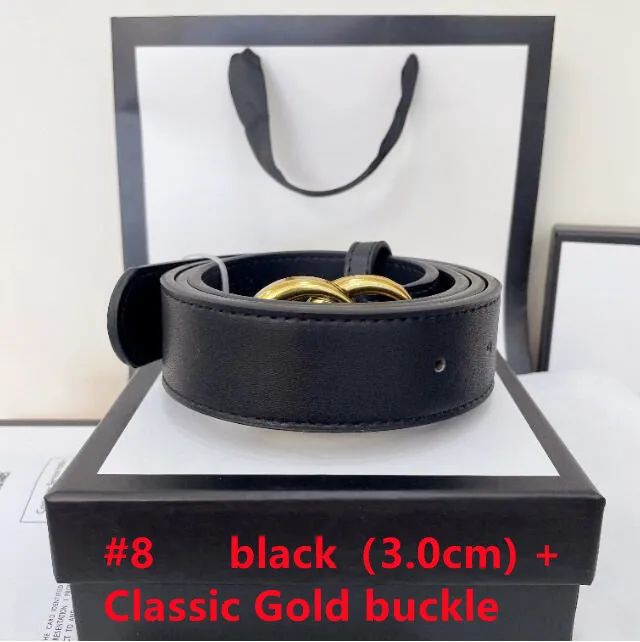 # 8 czarny (3,0 cm) + klasyczna klamra złota