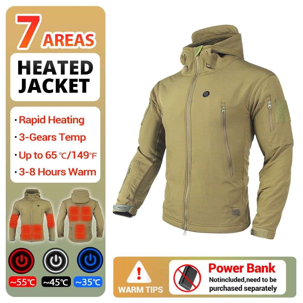 Heated-jacket-khaki-M