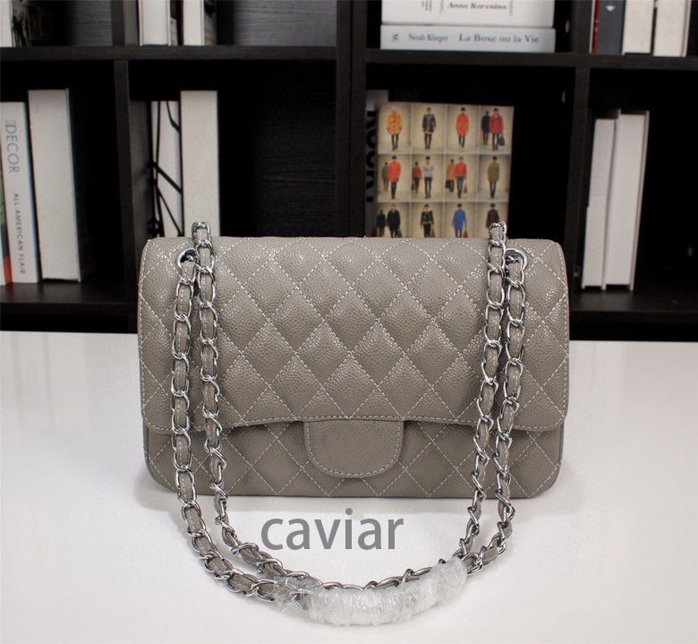 Cavia gray+ silver chain