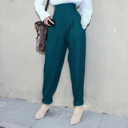 Green Pencil Pants