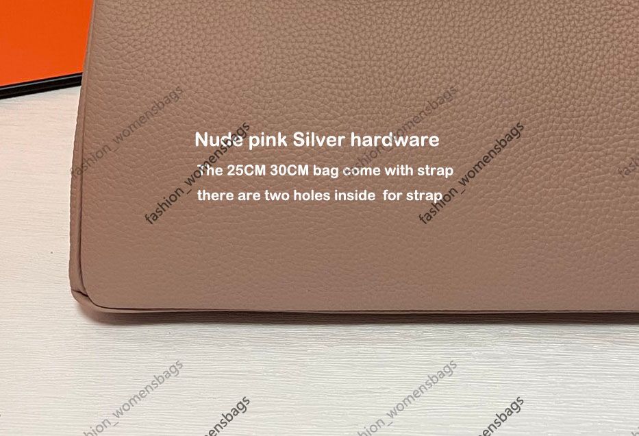 Nude Pink Silver Hardware