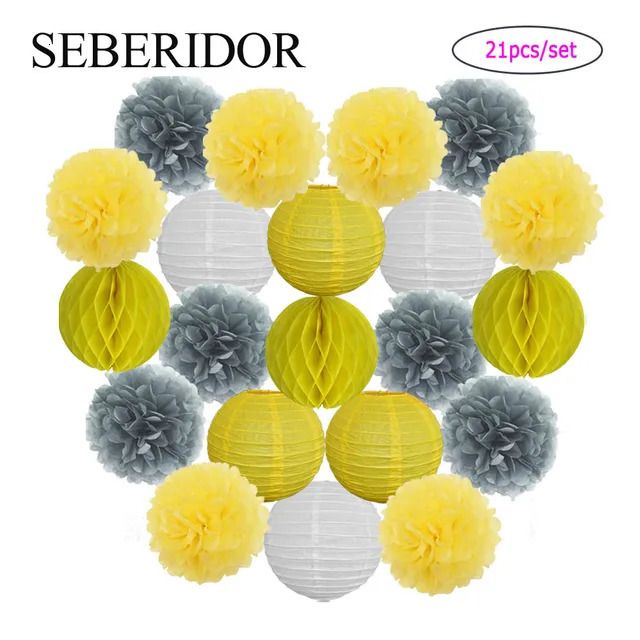 Conjunto amarelo cinza-6 polegadas (cerca de 15 cm)-xs