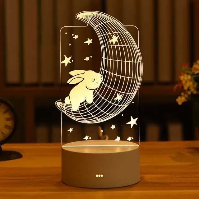 Rabbit Moon-USB Warm White