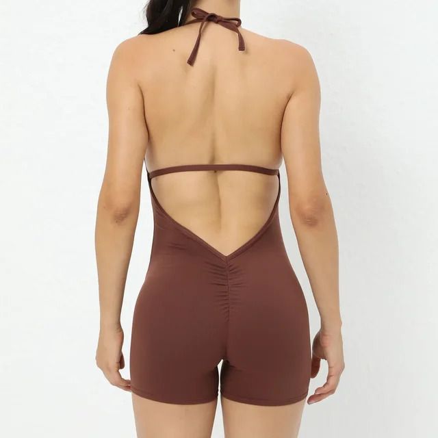 Chocolate-playsuits