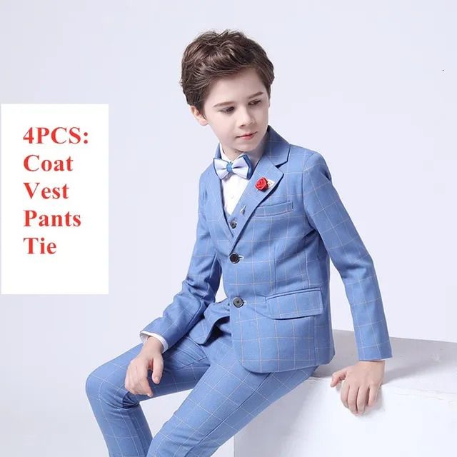 Coat Pants Vest Tie