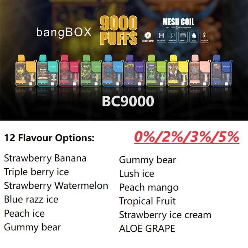 Bang Box Digital 9K-Remark % and Flavor