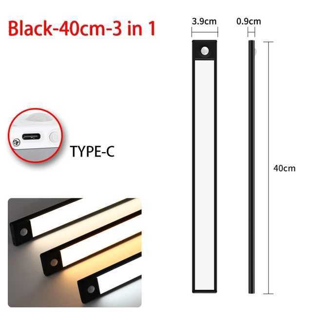 Black-40cm-3 i 1-USB-kontakt