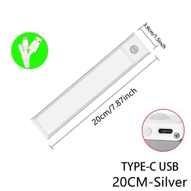 Silver-20cm Type-c-3 Colors in One Lamp