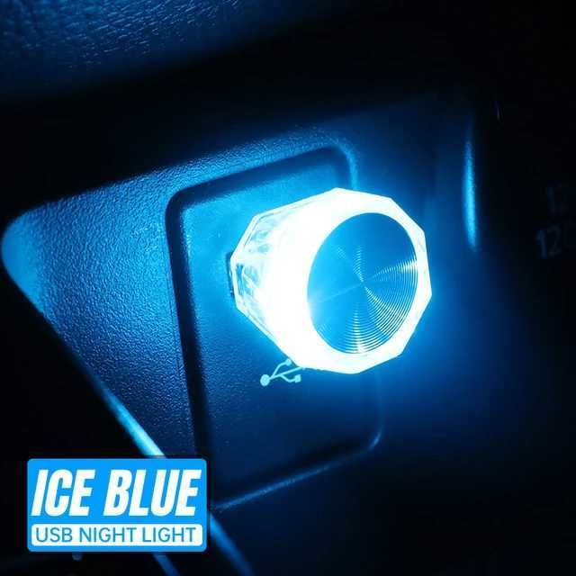Isblå ljus