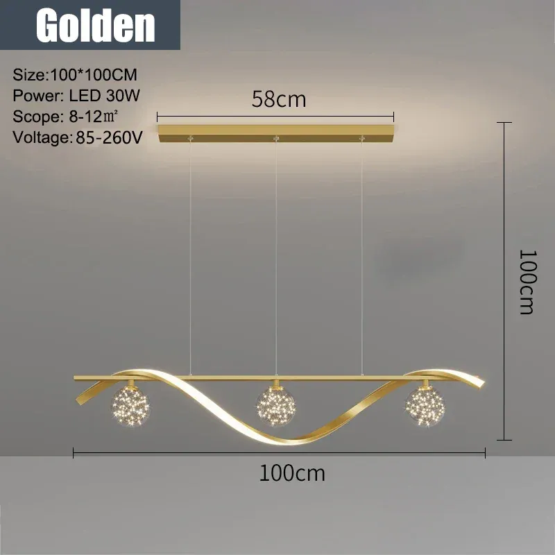 Złotego światła zimnego A-100 cm