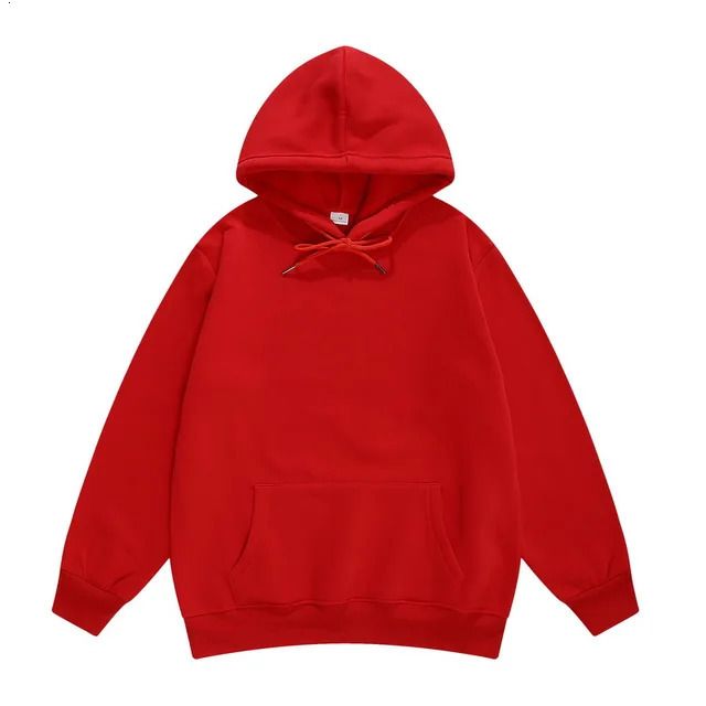 Sweat à capuche rouge