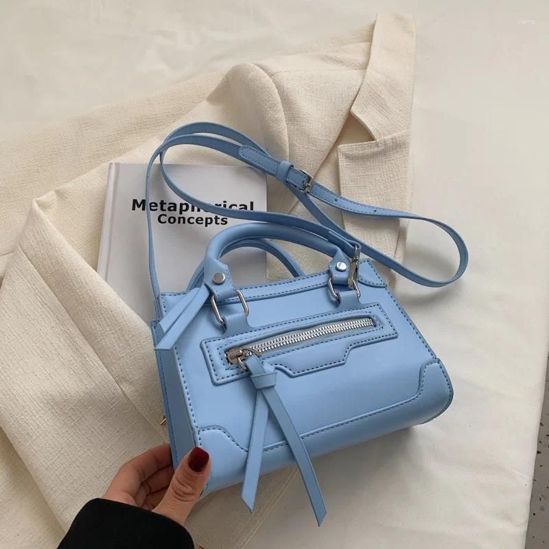 Blue shoulder bag