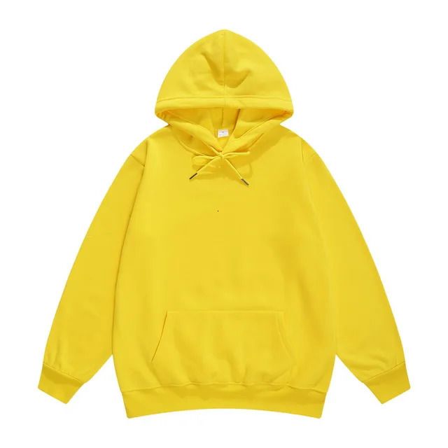 sweat à capuche jaune