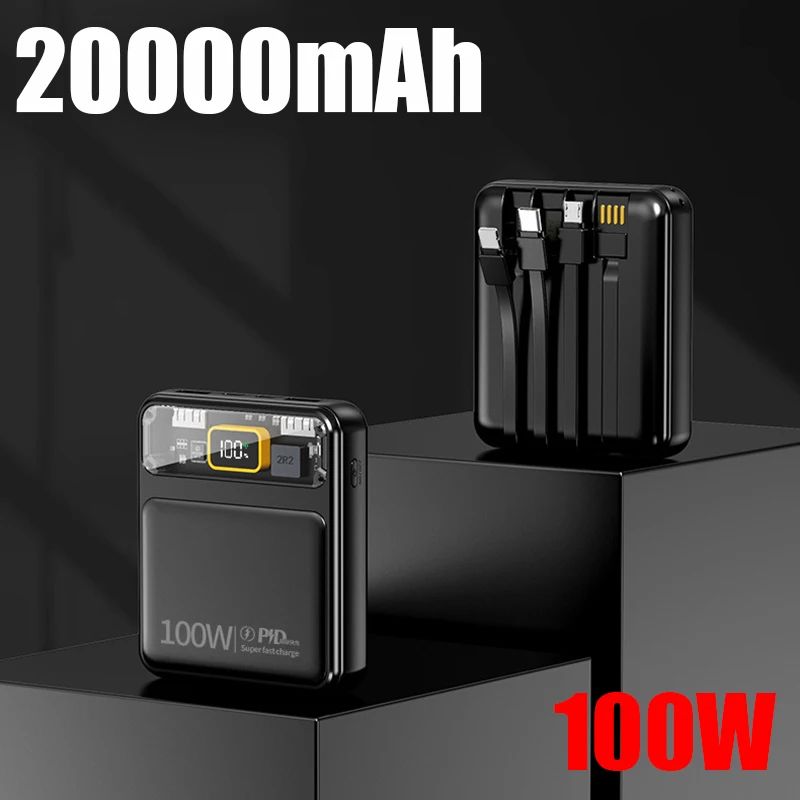 Svart 20000mAh