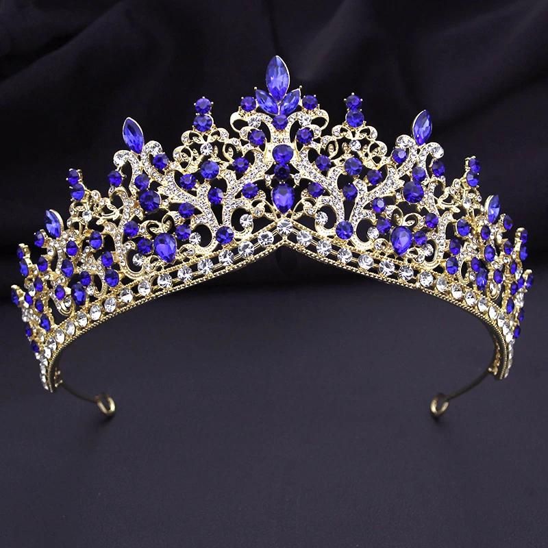 Tiaras altın mavi