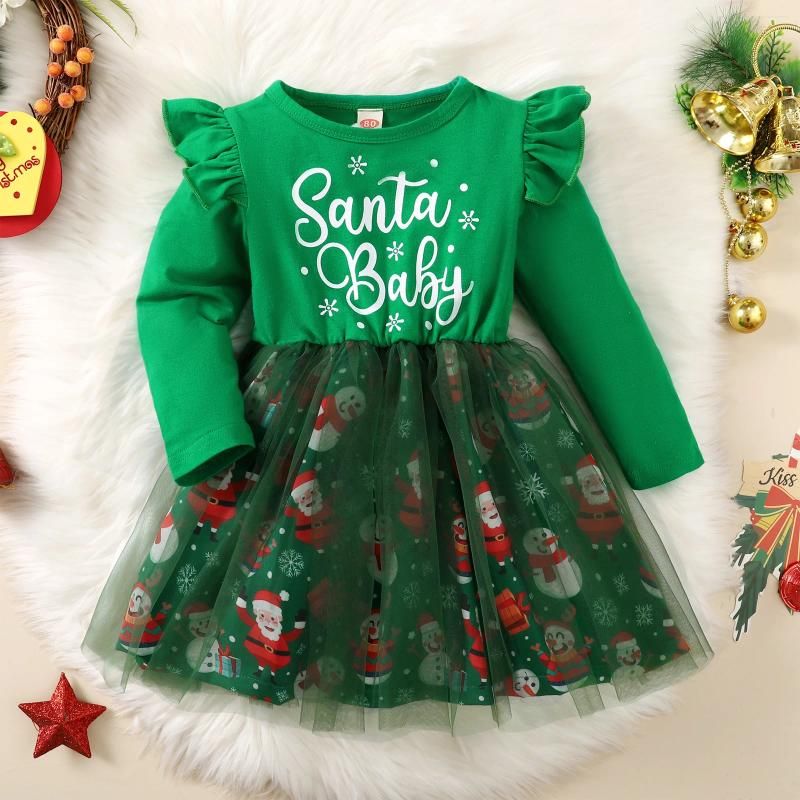 Bébé Père Noël vert