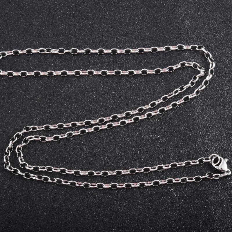 14 inches or 36 cm 2.8mm Wide Silver