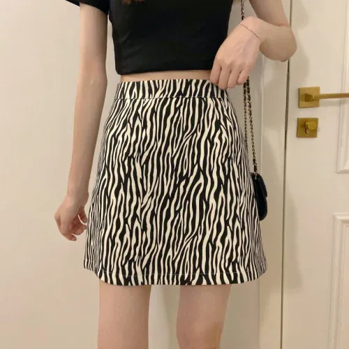 Zebra print skirt