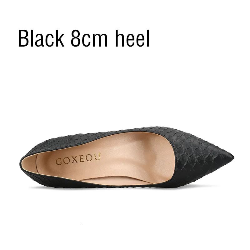 Black 8cm Heel