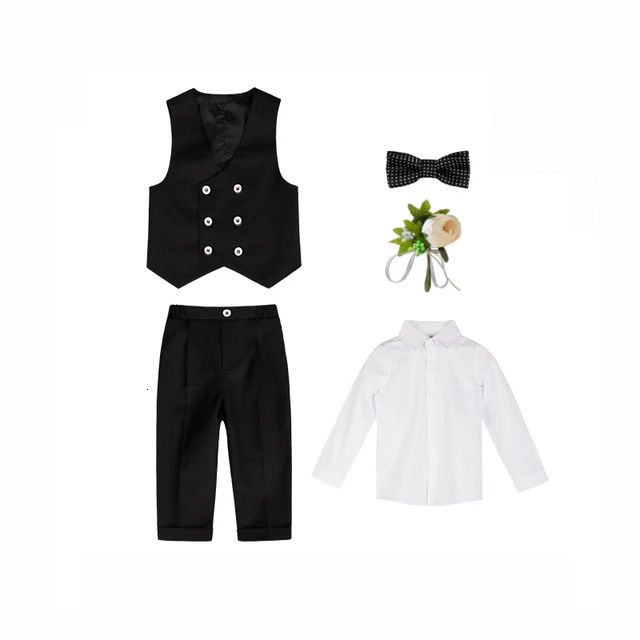 Black Vest Set 5pcs