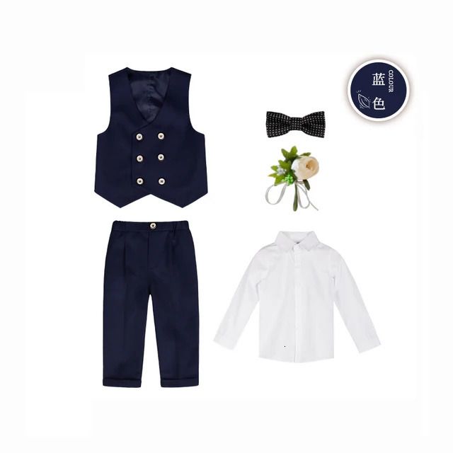 Navy Vest Set 5pcs