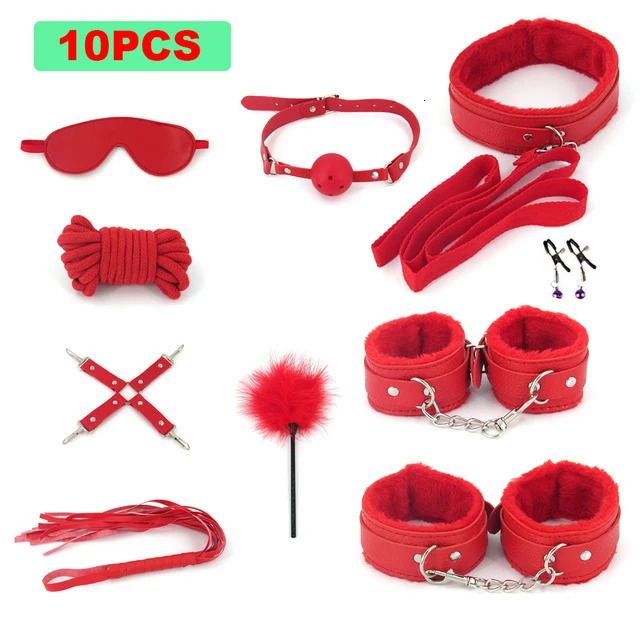 Leather 10pcs Red