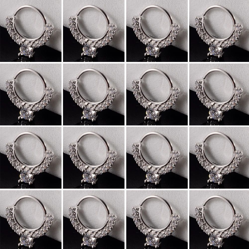 16pcs Style D Silver-1x8mm