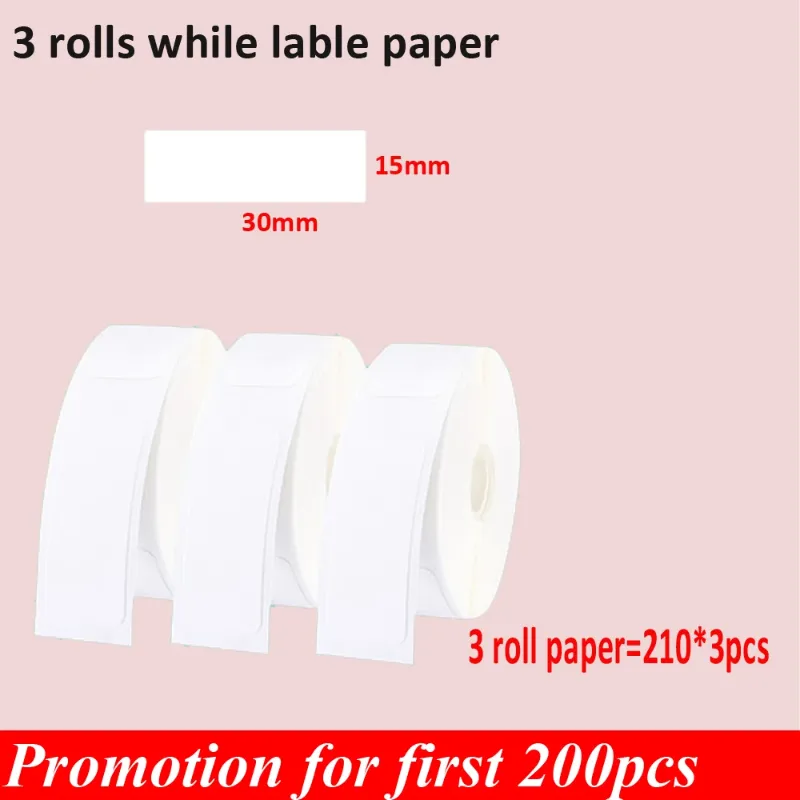 3 rolls white L