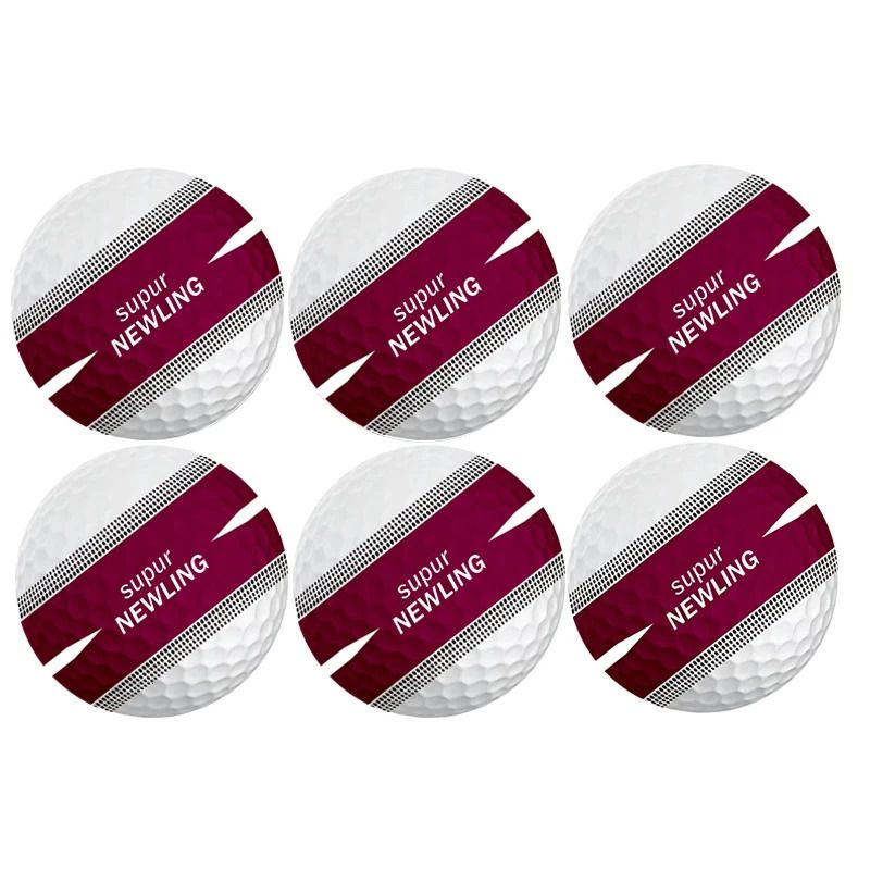 6pcs Wine Red