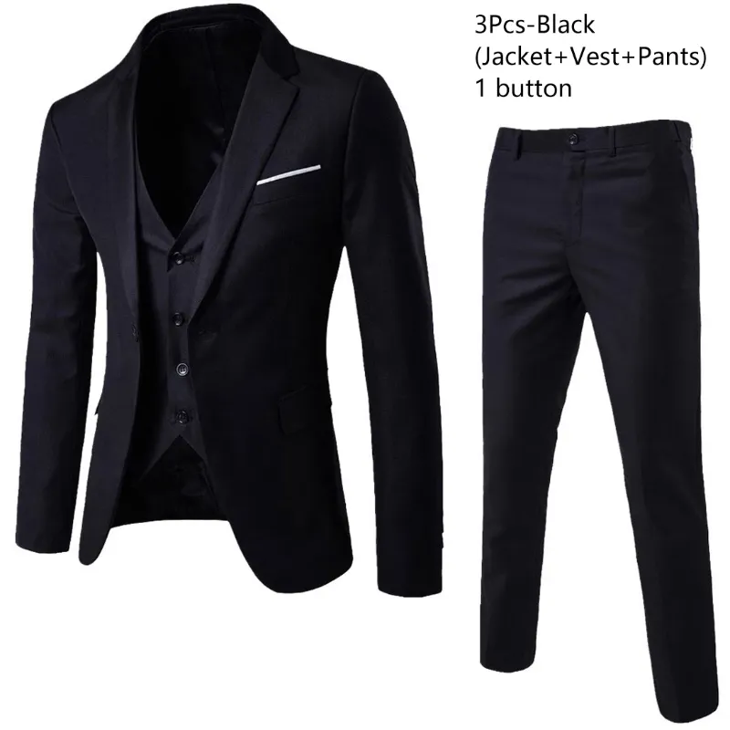 Black 3-piece suit