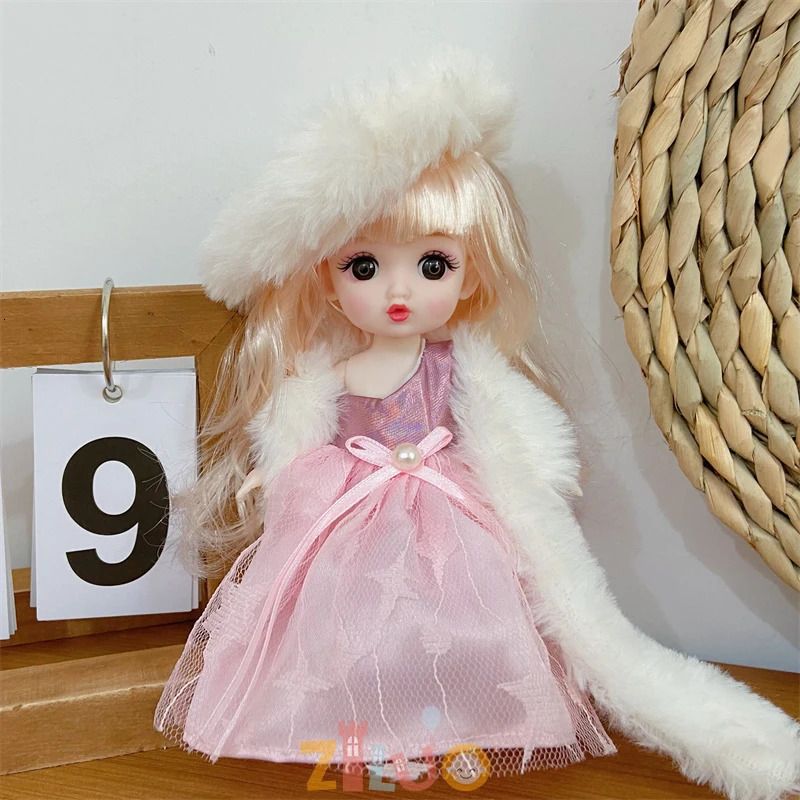 Bambola Bjd da 16 cm con vestiti6