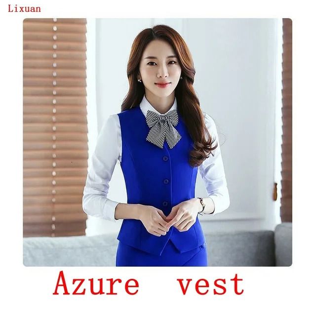 Azuurblauw vest