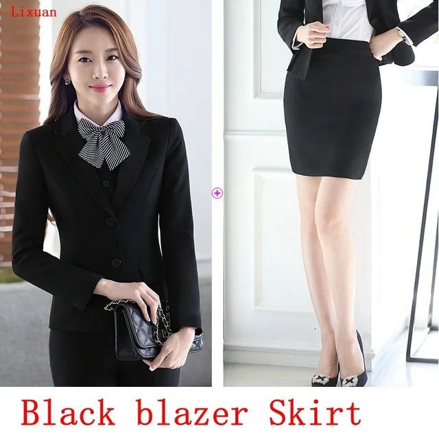 Black Blazer Skirt